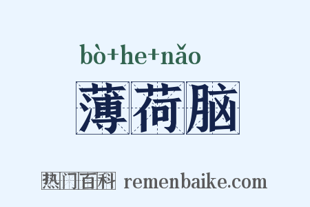 薄荷脑是什么意思的图片